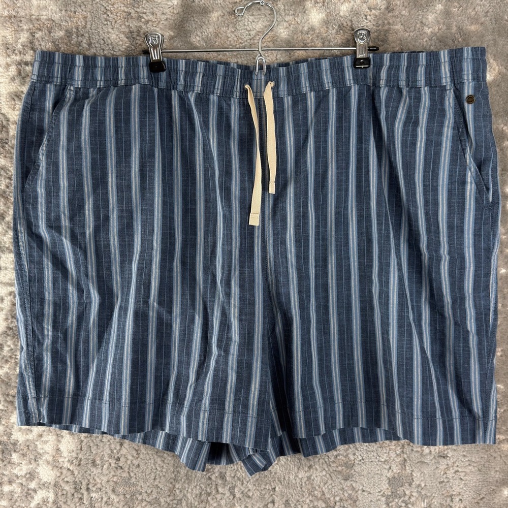 L.L. Bean Plus Size 26W Favorite Fit Vertical Stripe Pull On Shorts Blue Women